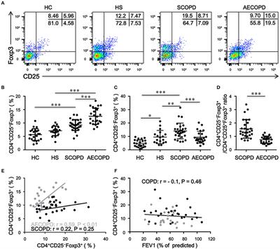 Generation and Immune Regulation of CD4+CD25−Foxp3+ T Cells in Chronic Obstructive Pulmonary Disease